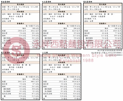 黃金、紅豆、棗泥、蓮子、小Q餅蛋黃酥產品規格